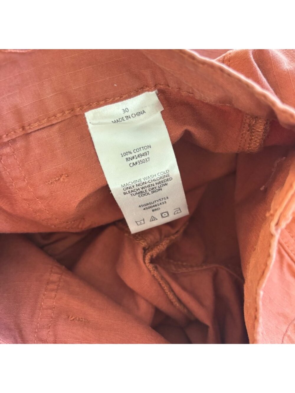✨3/$30 Joe's Jeans 30 Orange Cropped Cotton Pants Casual Style - Picture 5 of 6